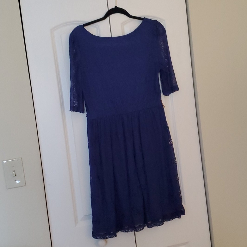 Junior XL Blue Lace Dress